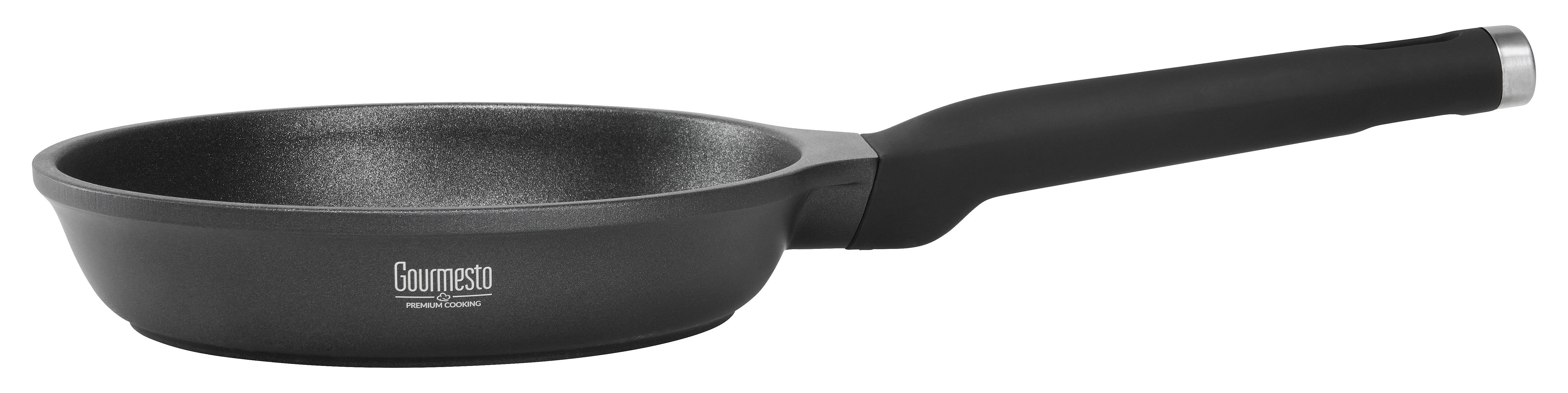 Bratpfanne Black Line in Schwarz Ø ca. 20cm - Schwarz, KONVENTIONELL, Kunststoff/Metall (20/4,5cm) - Gourmesto