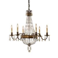 Csillár Fe-Bellini6 - bronzszínű, Konventionell, üveg/fém (68.6/81.5cm) - Elstead Lighting