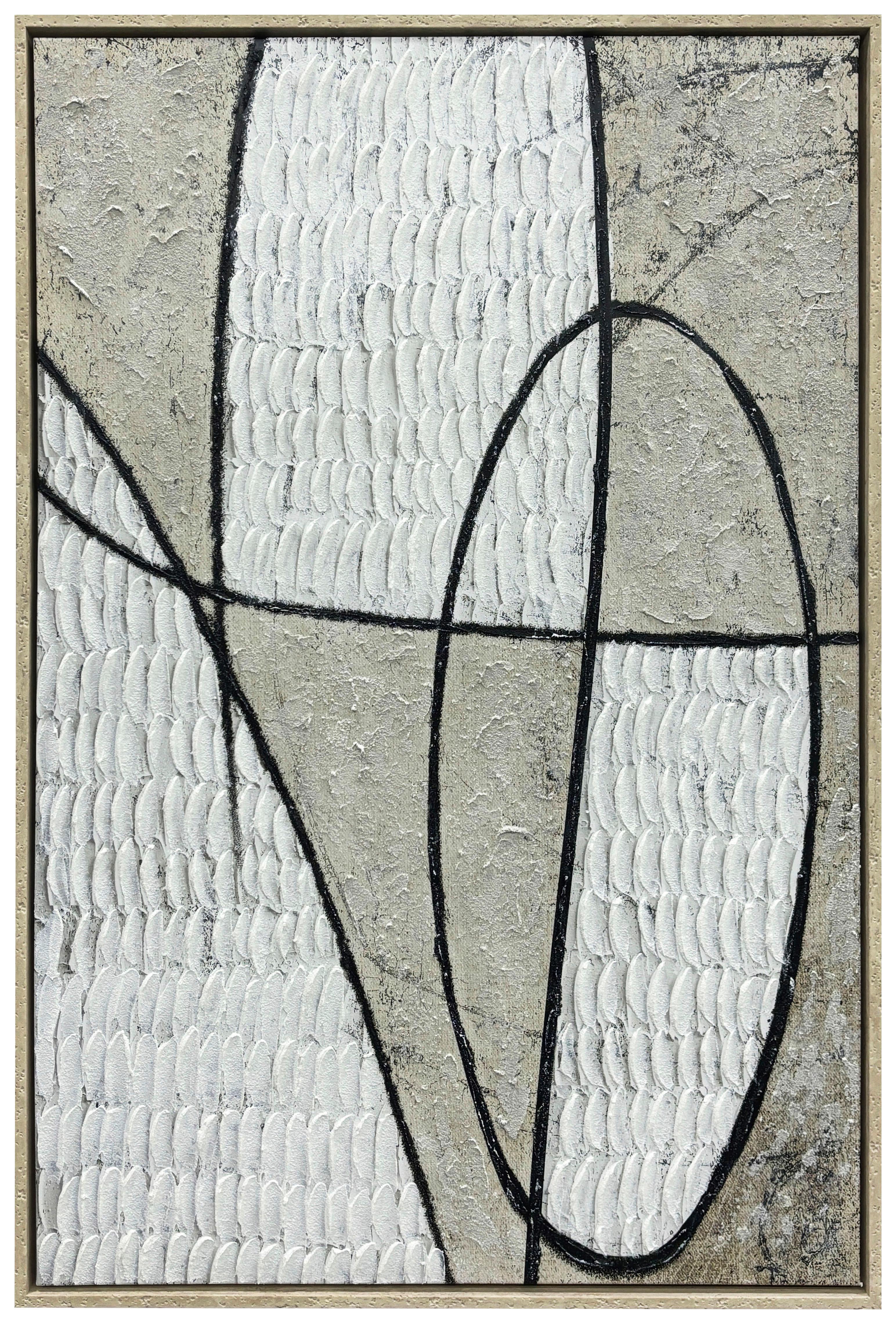 Leinwandbild Lada Schwarz/beige Ca. 60x90x60cm - Beige/Hellgrau, Konventionell, Holz/Kunststoff (60/90/60cm) - Mömax