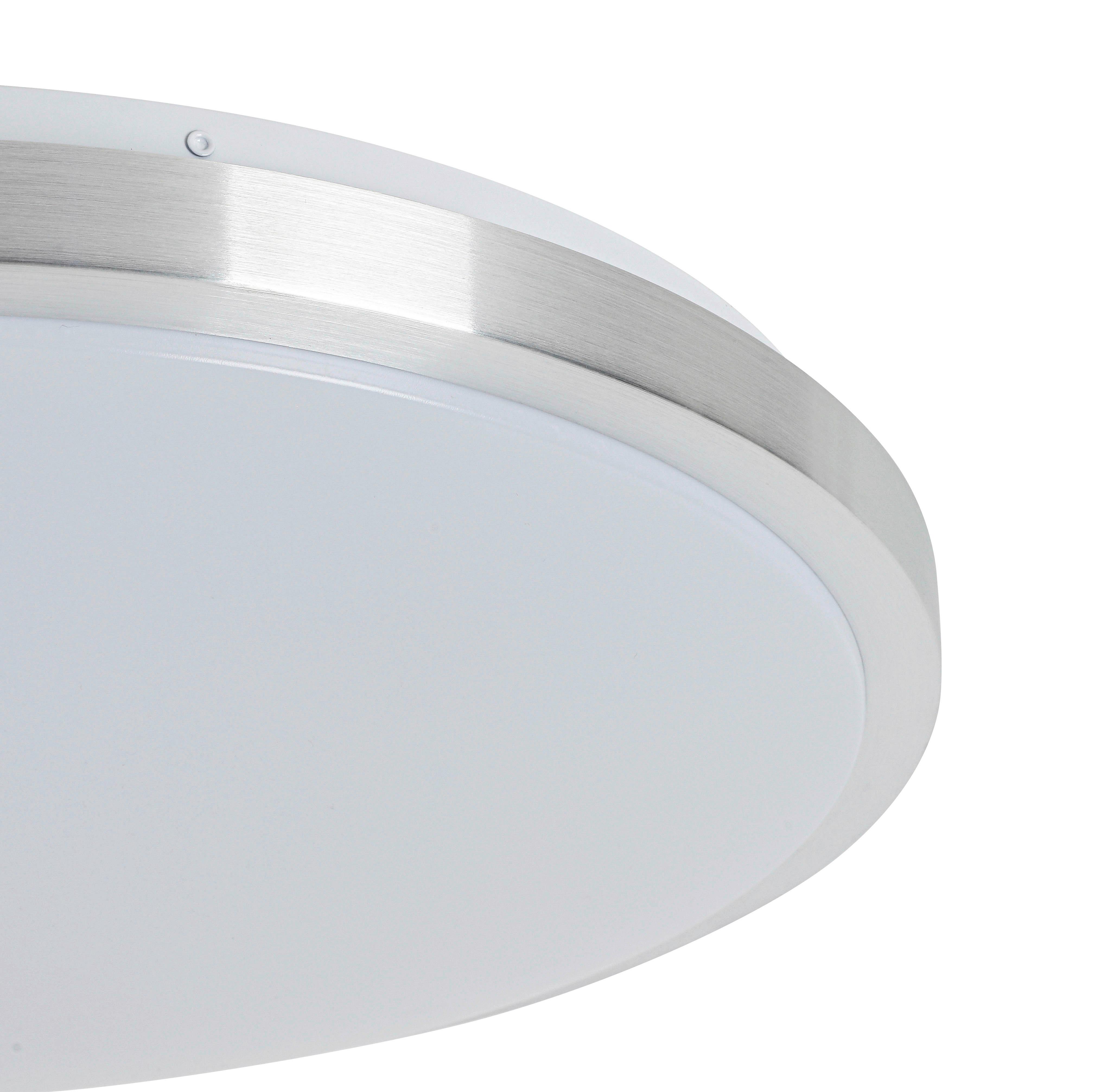 TAKLAMPA WINFRIED - vit/aluminiumfärg, Klassisk, metall/plast (50/9cm) - Mömax
