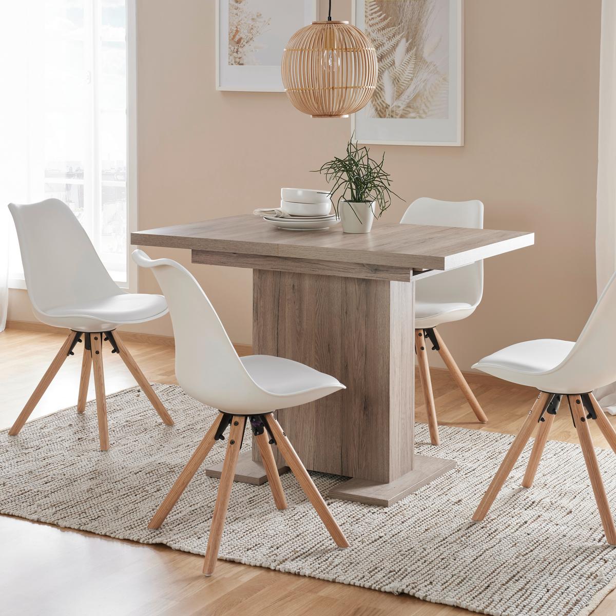 Kihúzható Asztal Klara - tölgyfa színű, Modern, faalapú anyag (110-150/78/70cm) - Mömax