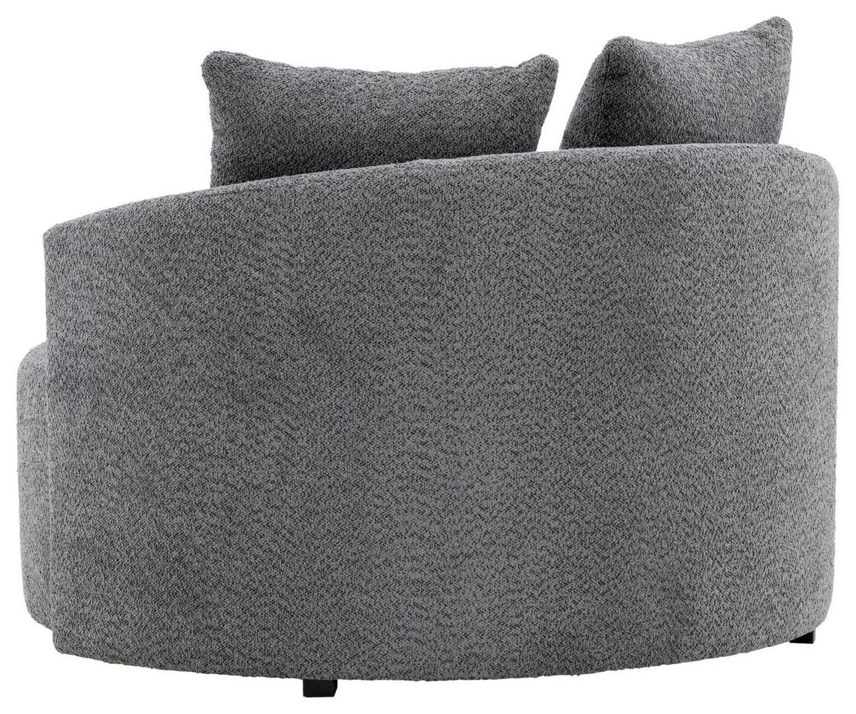 XXL-SESSEL KELSO - Grau, Design, Textil (120/72/118cm) - Livetastic