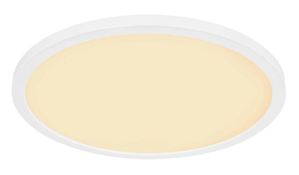 LED-Deckenleuchte Sapana max. 18 Watt - Opal/Weiß, Basics, Kunststoff (29,4/2,5cm) - Globo