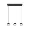 LED-HÄNGLAMPA SESTINE - svart, Modern, metall/plast (60/9/150cm) - Mömax