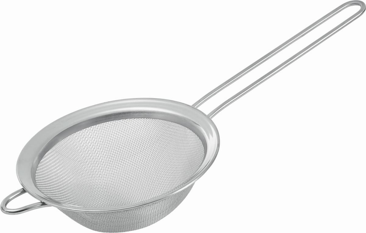 Küchesieb Dani aus Edelstahl hängbar/feinmaschig - Edelstahlfarben, KONVENTIONELL, Metall (15,5cm) - Modern Living