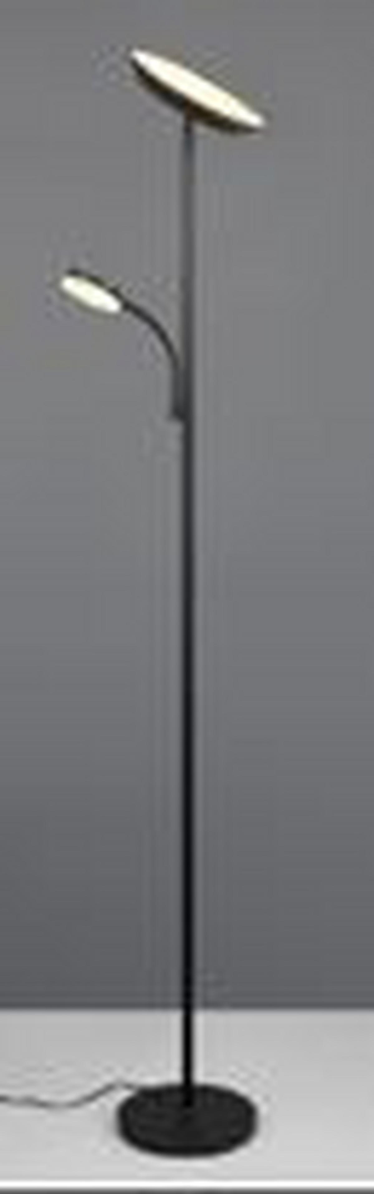 Lampadar Minn - negru, Konventionell, plastic/metal (25/178cm) - Mömax