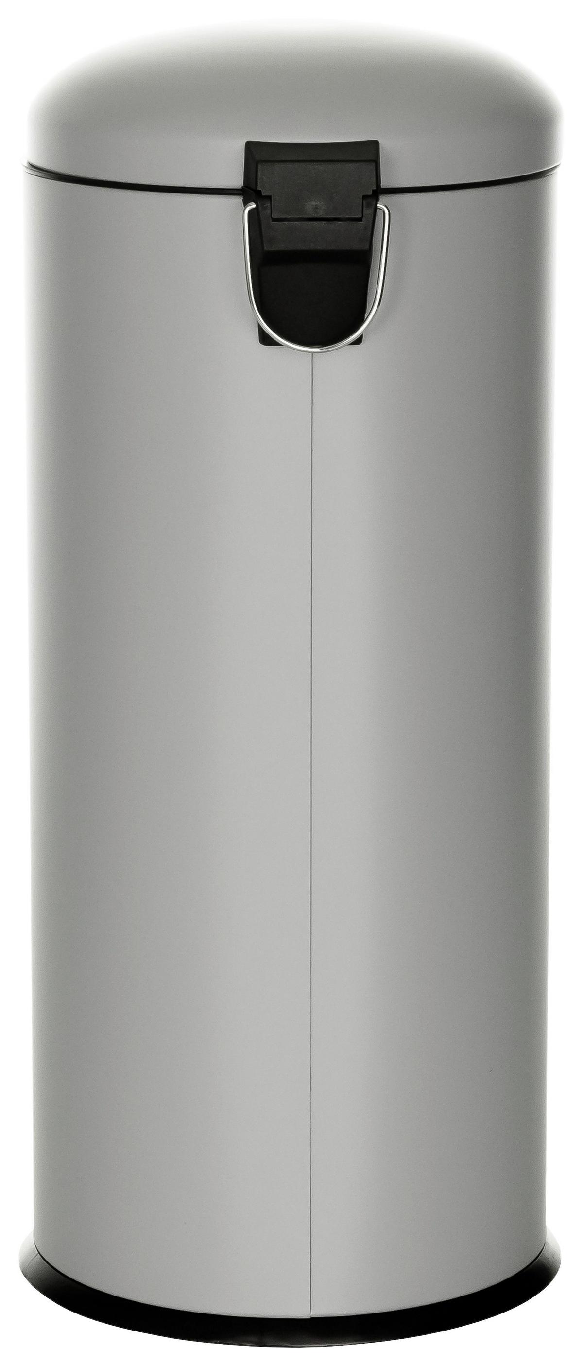 Koš Za Smeti Clean Viii, 30 L, Siva - siva/črna, Basics, kovina/umetna masa (30/69/30cm) - MID.YOU