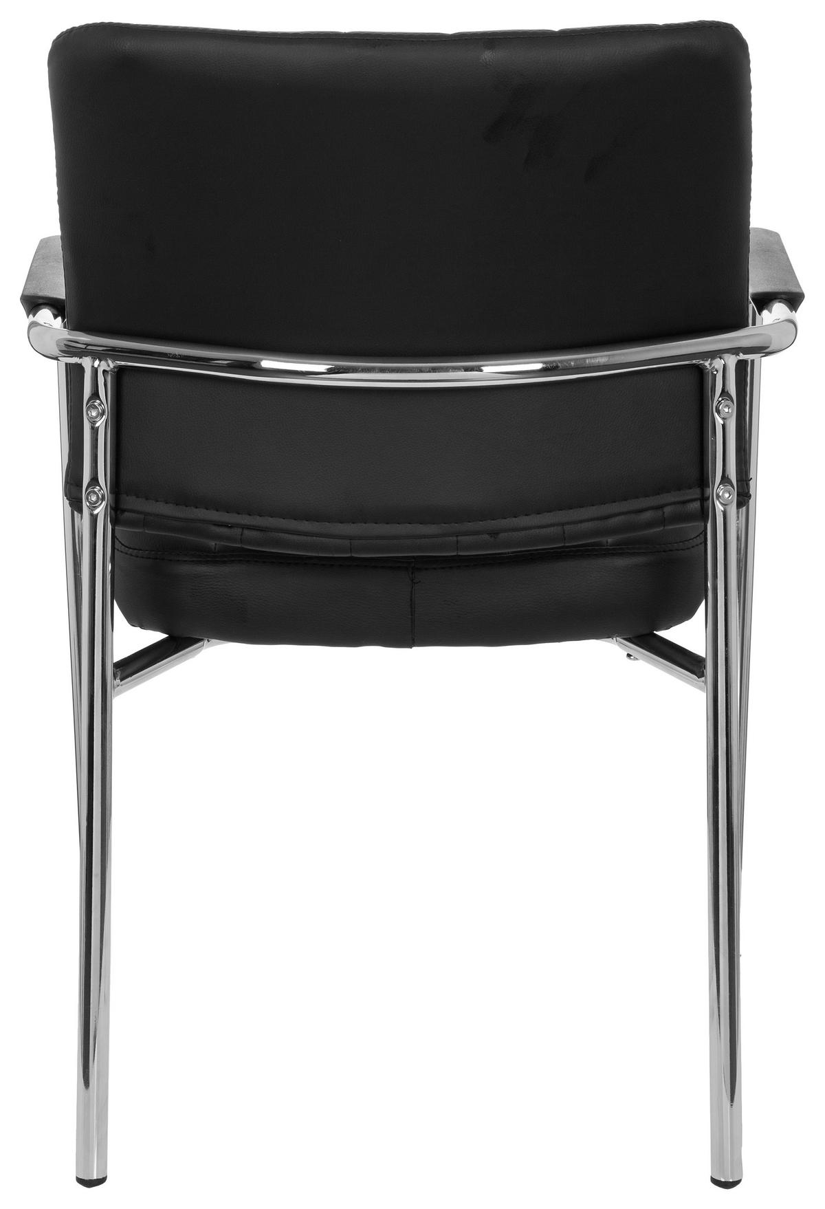 Konferenčni Stol Somos V, Črna - barve kroma/črna, Moderno, kovina/tekstil (57/81/55cm) - MID.YOU