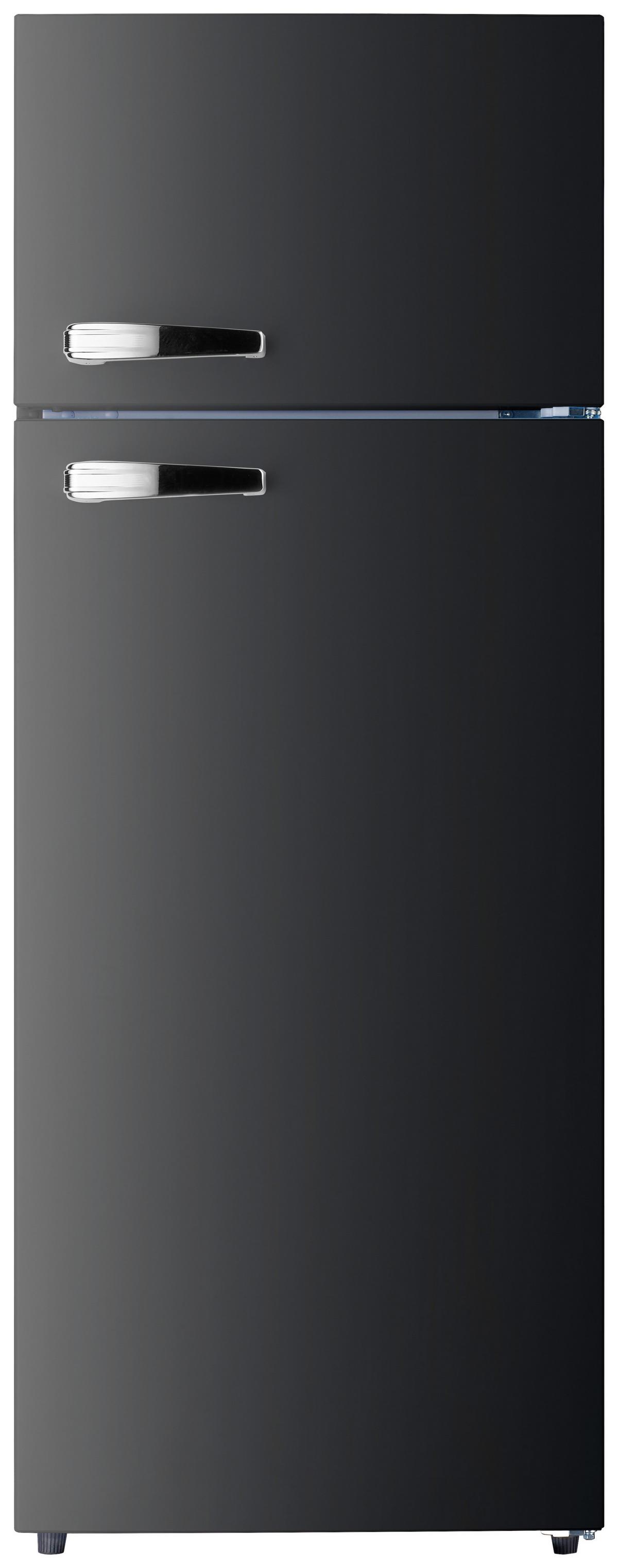 Kühl-Gefrier-Kombination GK210-2 SB in Schwarz - Schwarz, Trend, Kunststoff/Metall (54/143/54,5cm) - PKM