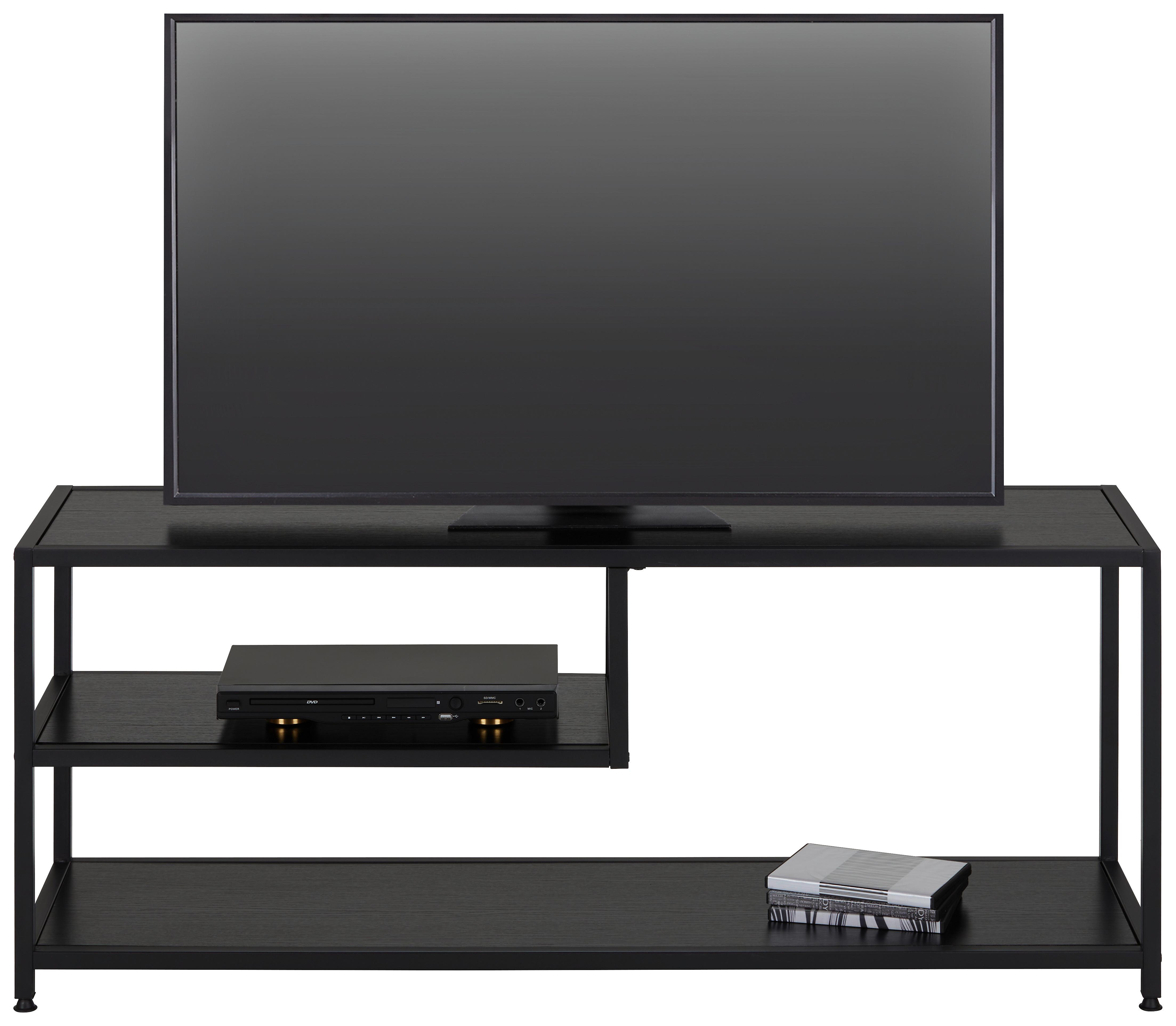 KOMODA NISKA GABE - czarny, Modern, tektura falista/metal (120/50/33cm) - Mömax