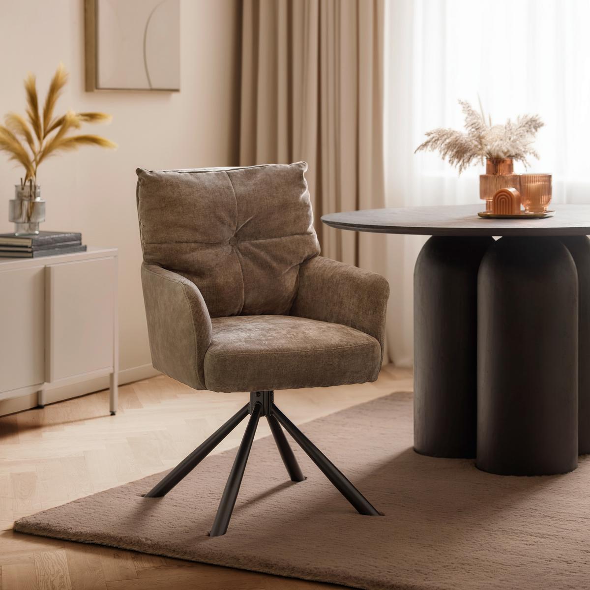 Készfüggöny Linus 140/255 - taupe, Design, textil (140/255cm) - Premium Living