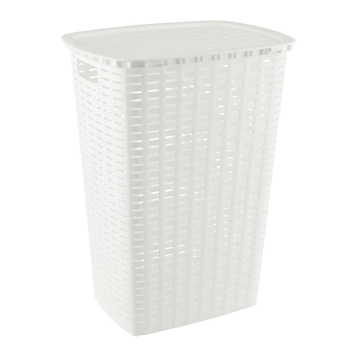 Coș de rufe clasic Anna - alb, Konventionell (45/60/34cm) - Mömax