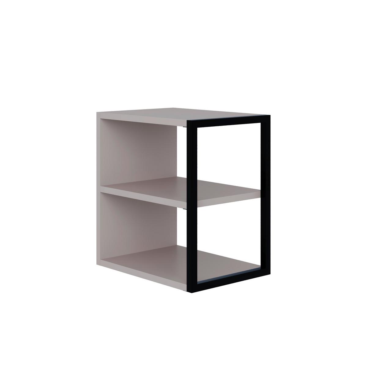 Beistelltisch Echo ca. 42x45x30 cm Mokka - Mokka, Design, Holzwerkstoff/Metall (42/30/45cm) - Livetastic
