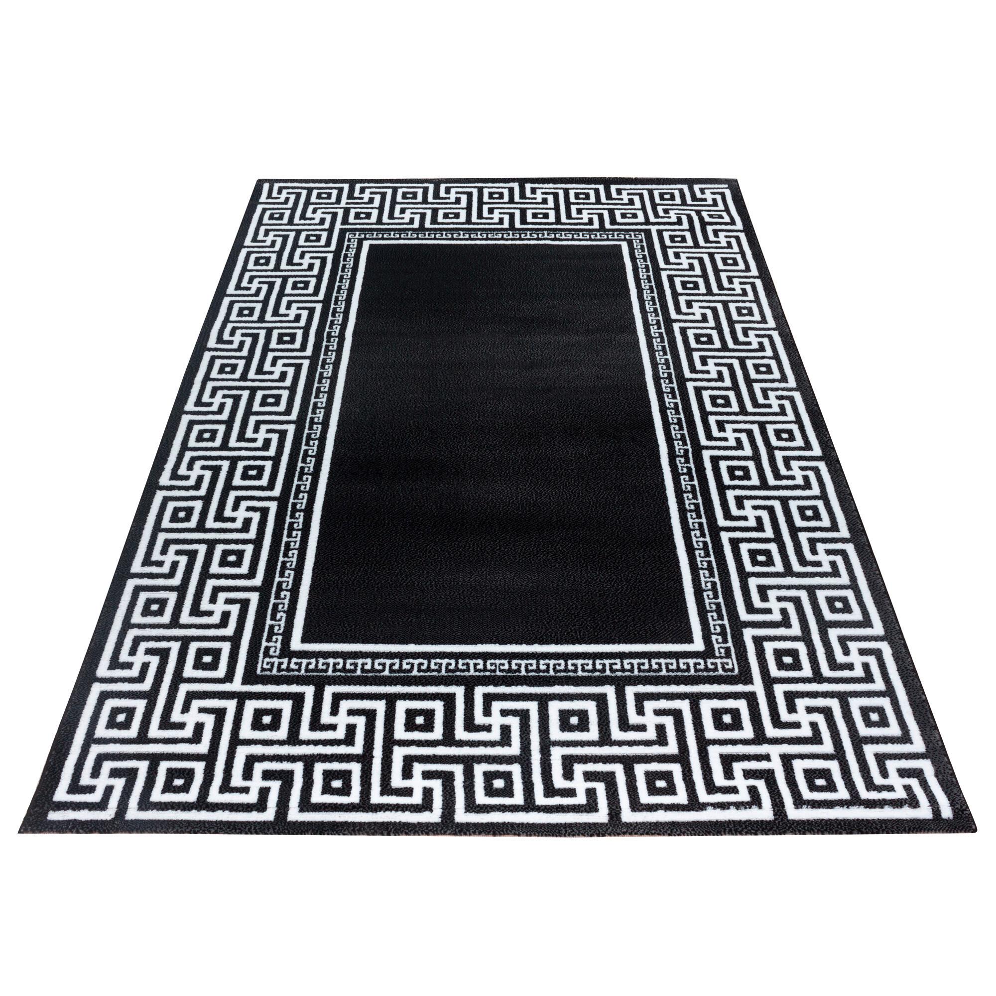 Ravno Tkana Preproga Parma, Črna, 240x340cm - črna, Design, tekstil (240/340cm) - Novel
