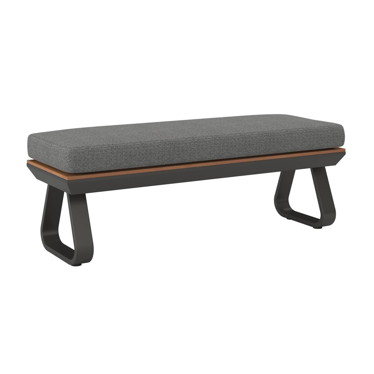 Garnitură grădină Emma - gri închis/antracit, Modern, plastic/metal (248/318/72cm) - Bessagi Garden