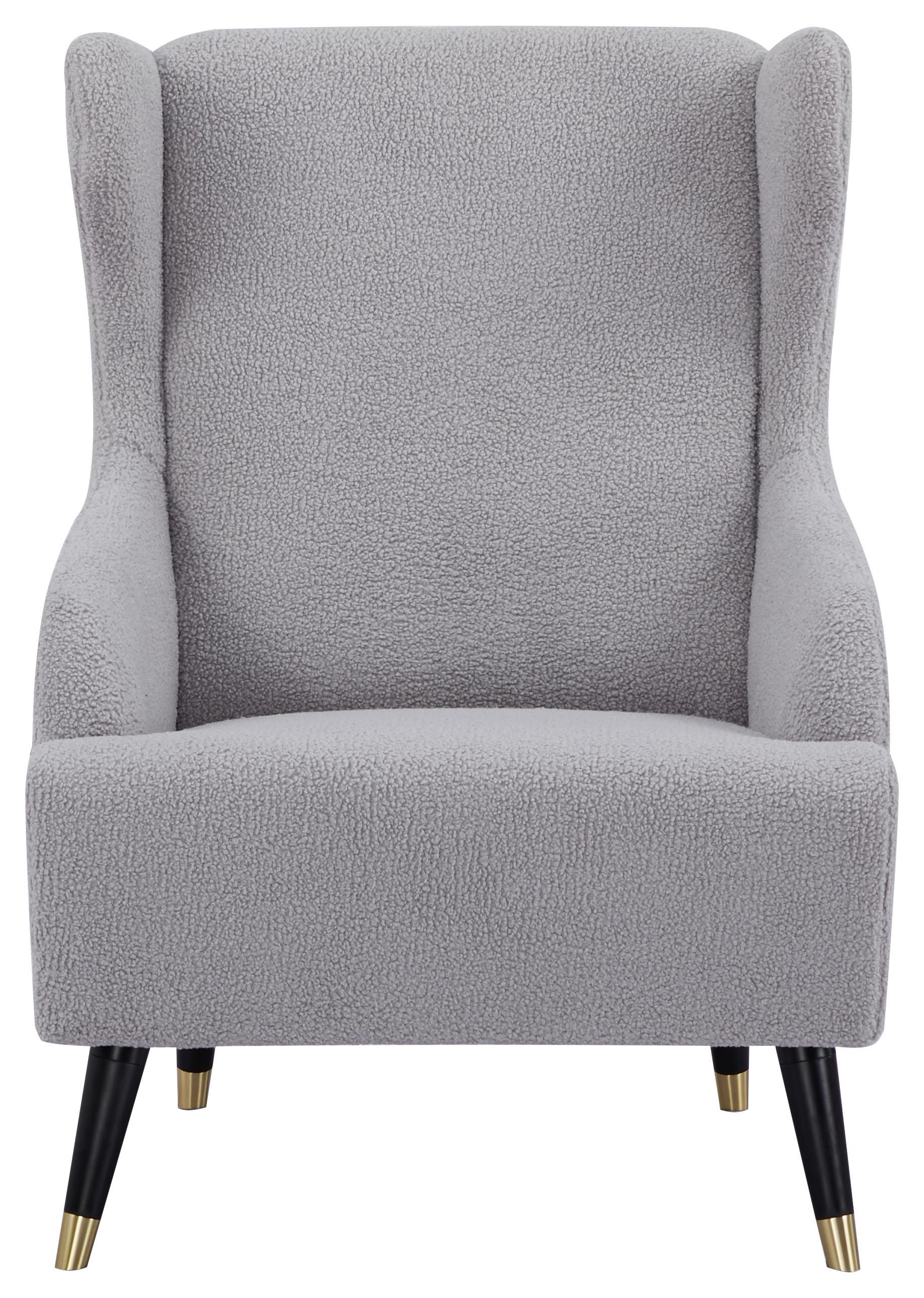 Fotelja Tiffany - siva/crna, Moderno, drvo/tekstil (71/102/95cm) - Ondega