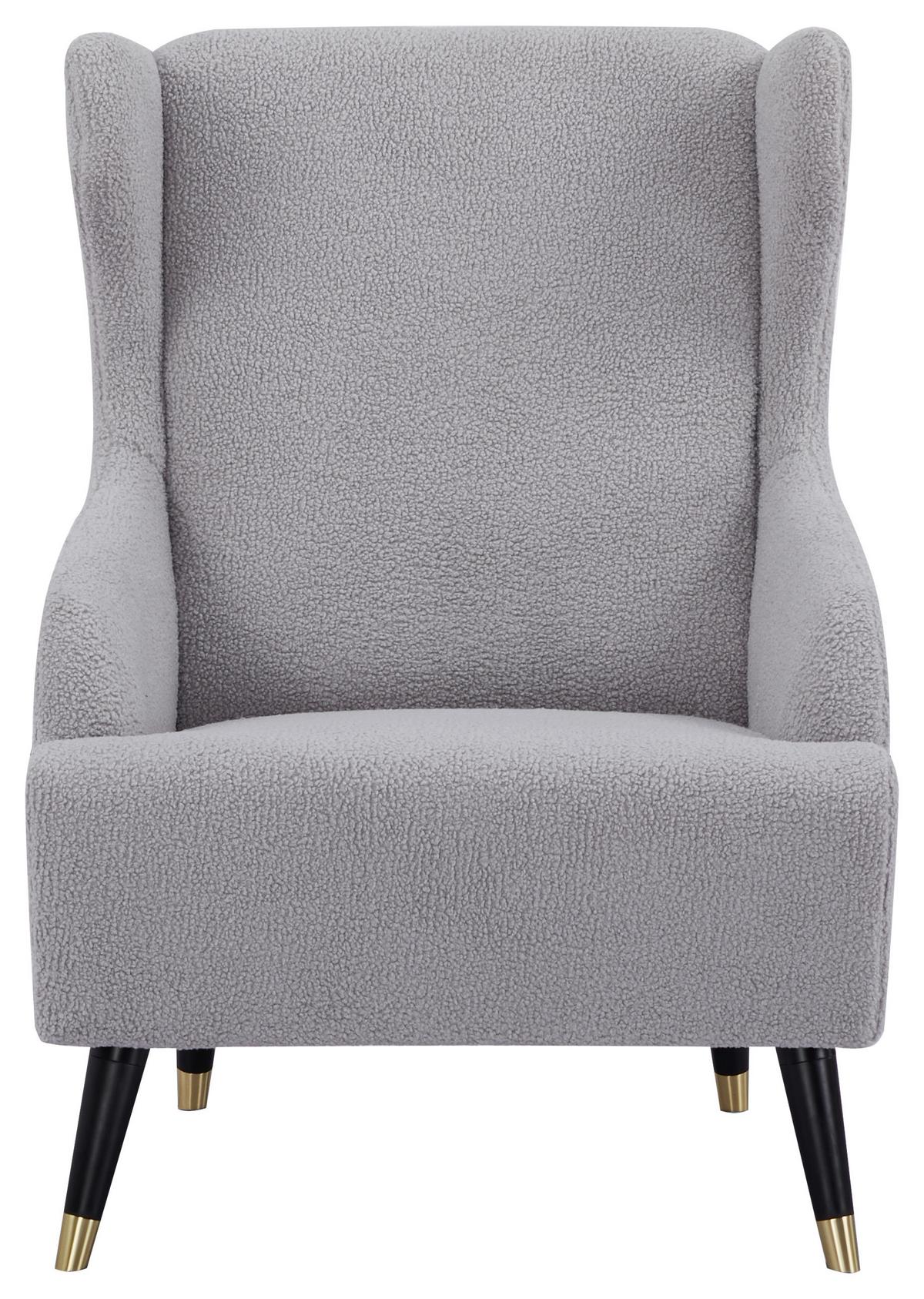 Fotelja Tiffany - siva/crna, Moderno, drvo/tekstil (71/102/95cm) - Mömax