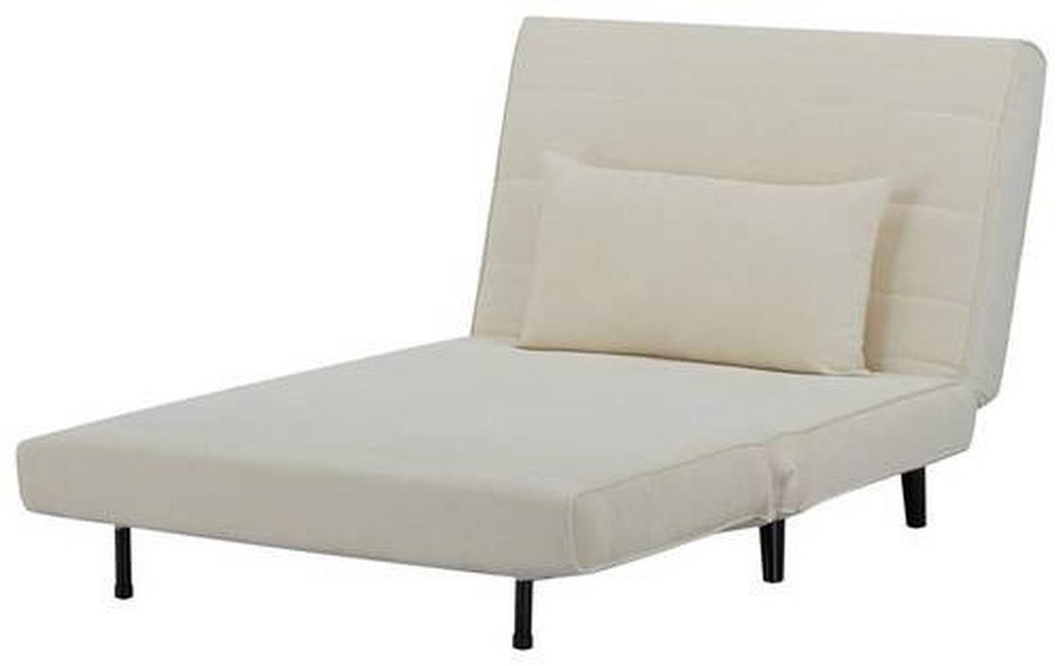 Fotelj S Funkcijo Ležišča Night 100 - črna/bež, Moderno, tekstil/les (101/81/90cm) - Mömax