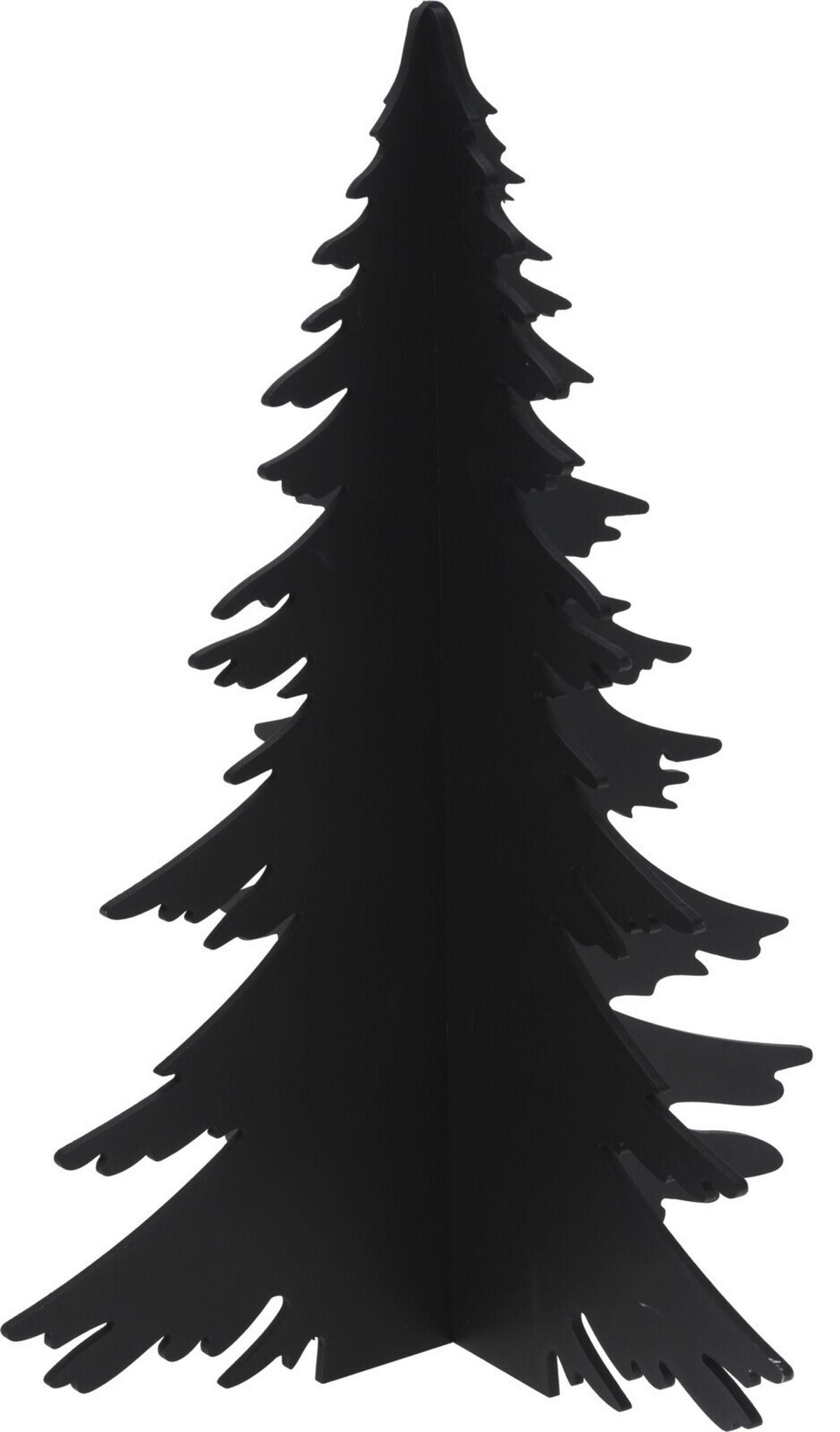 CHOINKA DEKORACYJNA GR9022241 - czarny, Basics, materiał drewnopochodny (45/45/60cm) - X-Mas