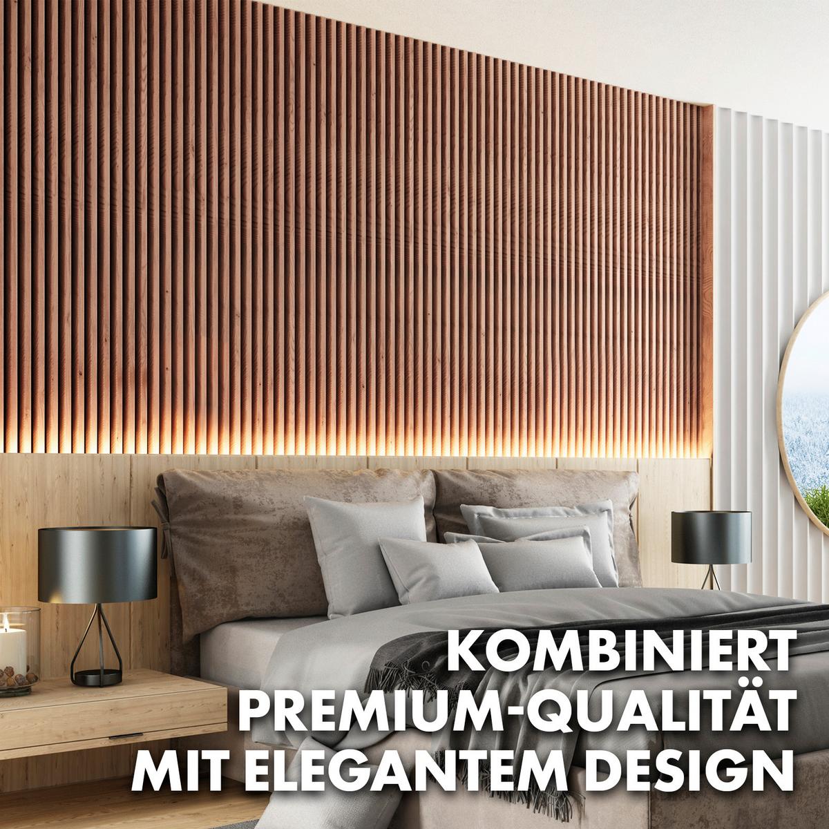 Akustikpaneel Eichefarben - Eichefarben, Basics, Holzwerkstoff (60/118cm)