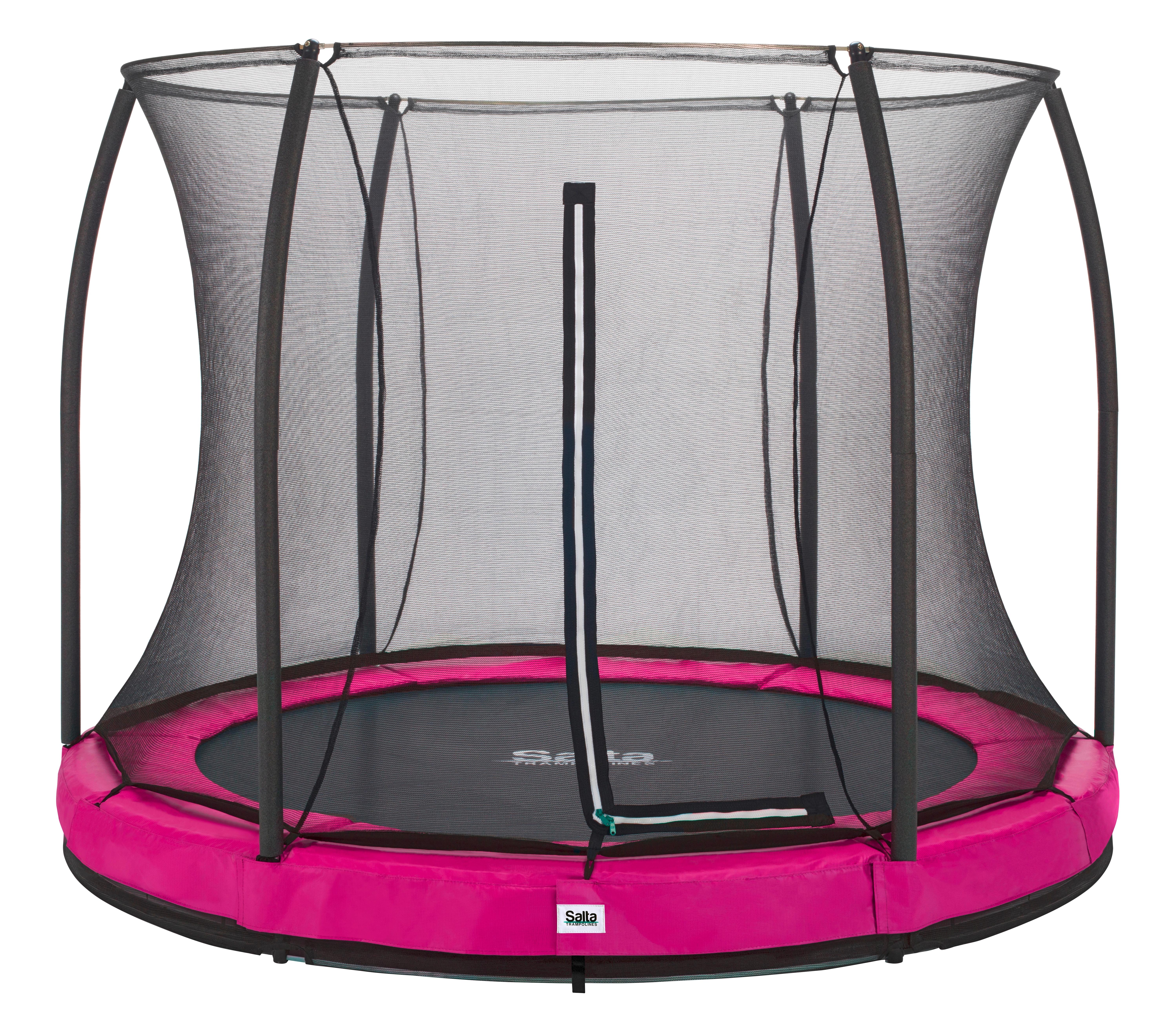 Boden-Trampolin Salta Comfort Ø ca. 251cm - Pink, Basics, Metall (251cm) - Salta