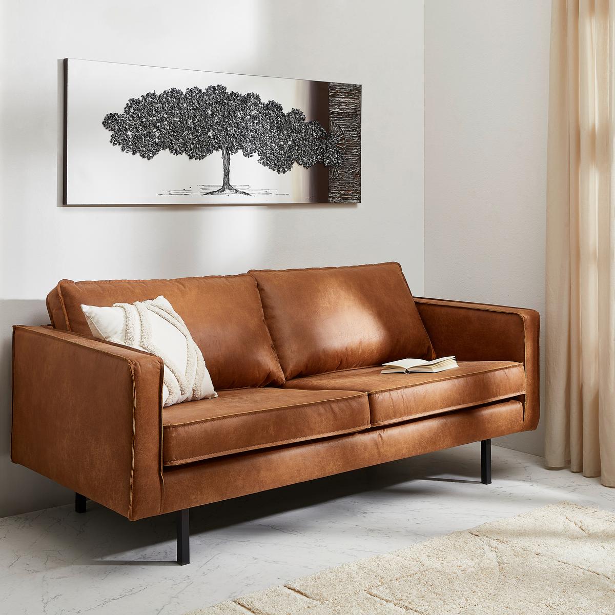 OBRAZ OLEJNY 8434155247898 - czarny/brązowy, Lifestyle, materiał drewnopochodny/tkanina (150/55cm) - Monee