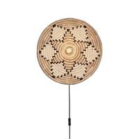 Stenska Svetilka Andros - bela/naravne barve, Basics, naravni materiali (45/6cm) - Good & Mojo