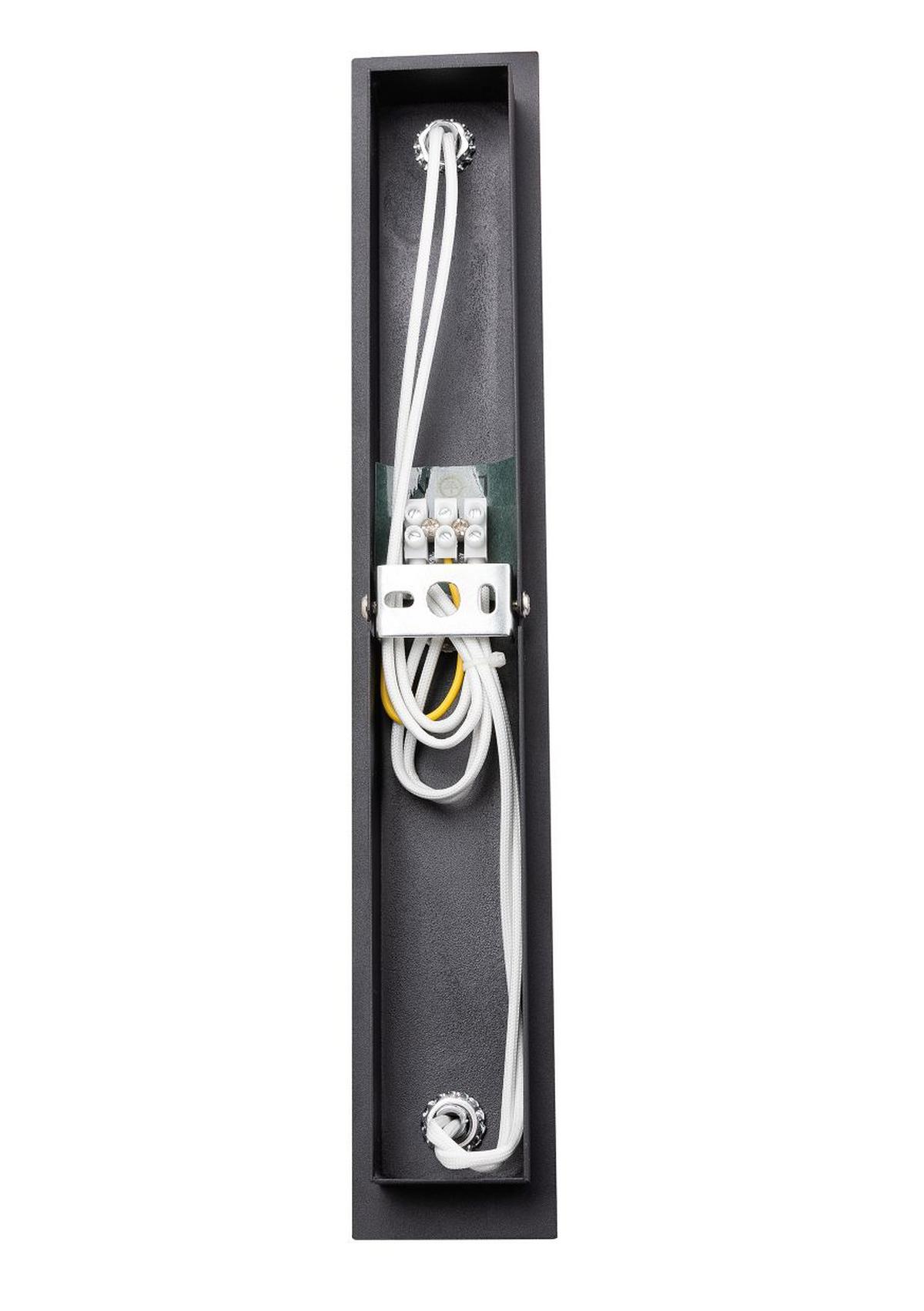 LAMPA REFLEKTOROWA ROCKET *SBX* - czarny, Basics, metal (40/7/15cm) - Novel