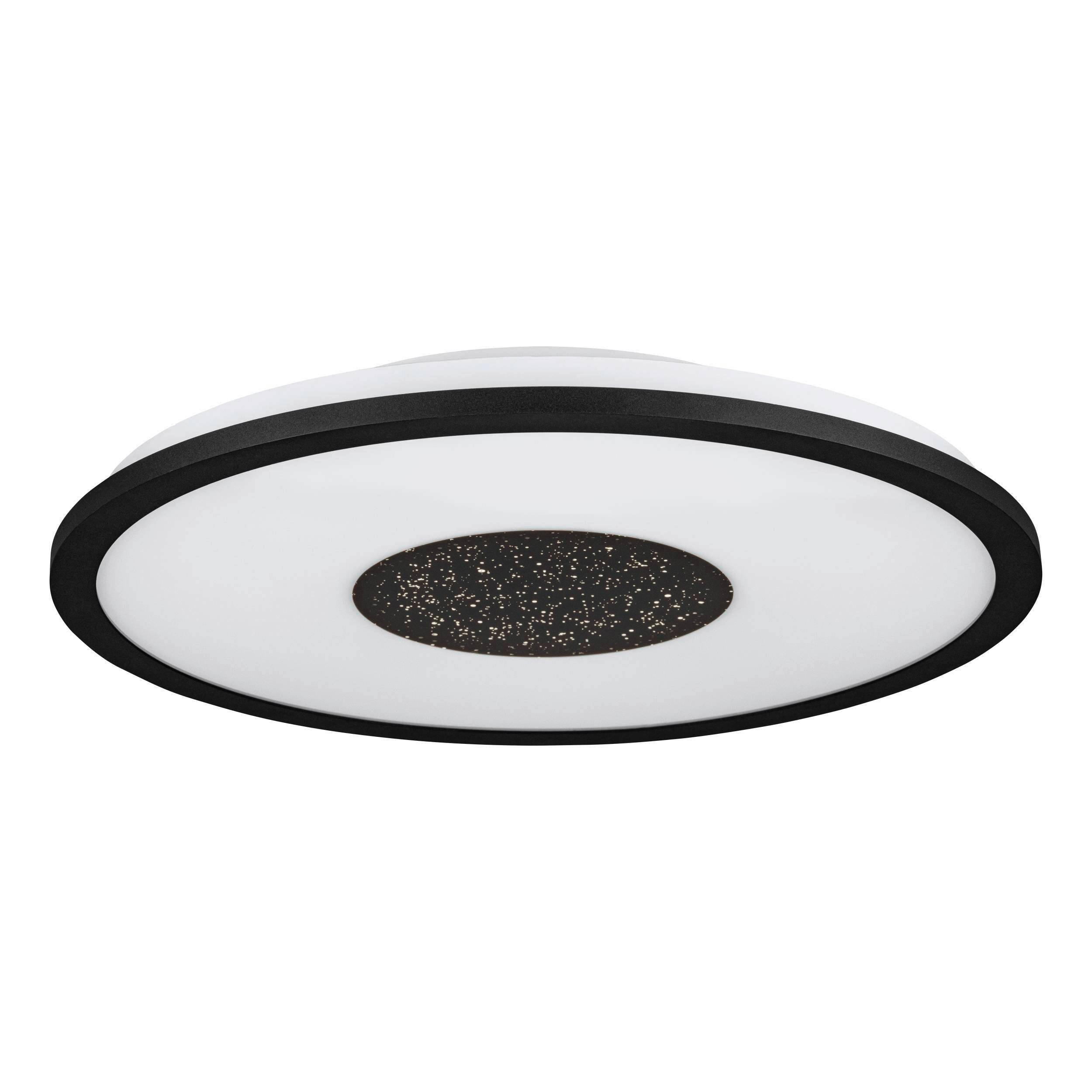 Led-deckenleuchte 900558_marmorata - Weiss/Schwarz, Basics, Kunststoff/Metall (45/7cm) - Eglo