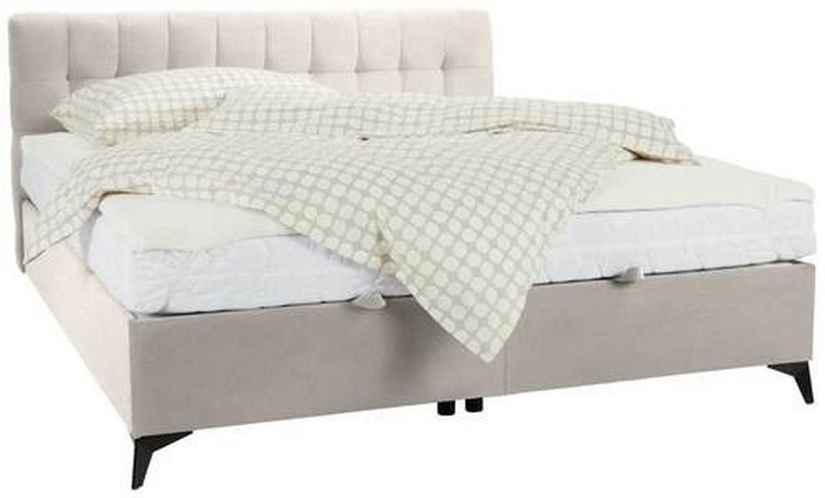 Box Krevet Magic - bež/crna, Konvencionalno, drvni materijal/tekstil (180/200cm) - Modern Living