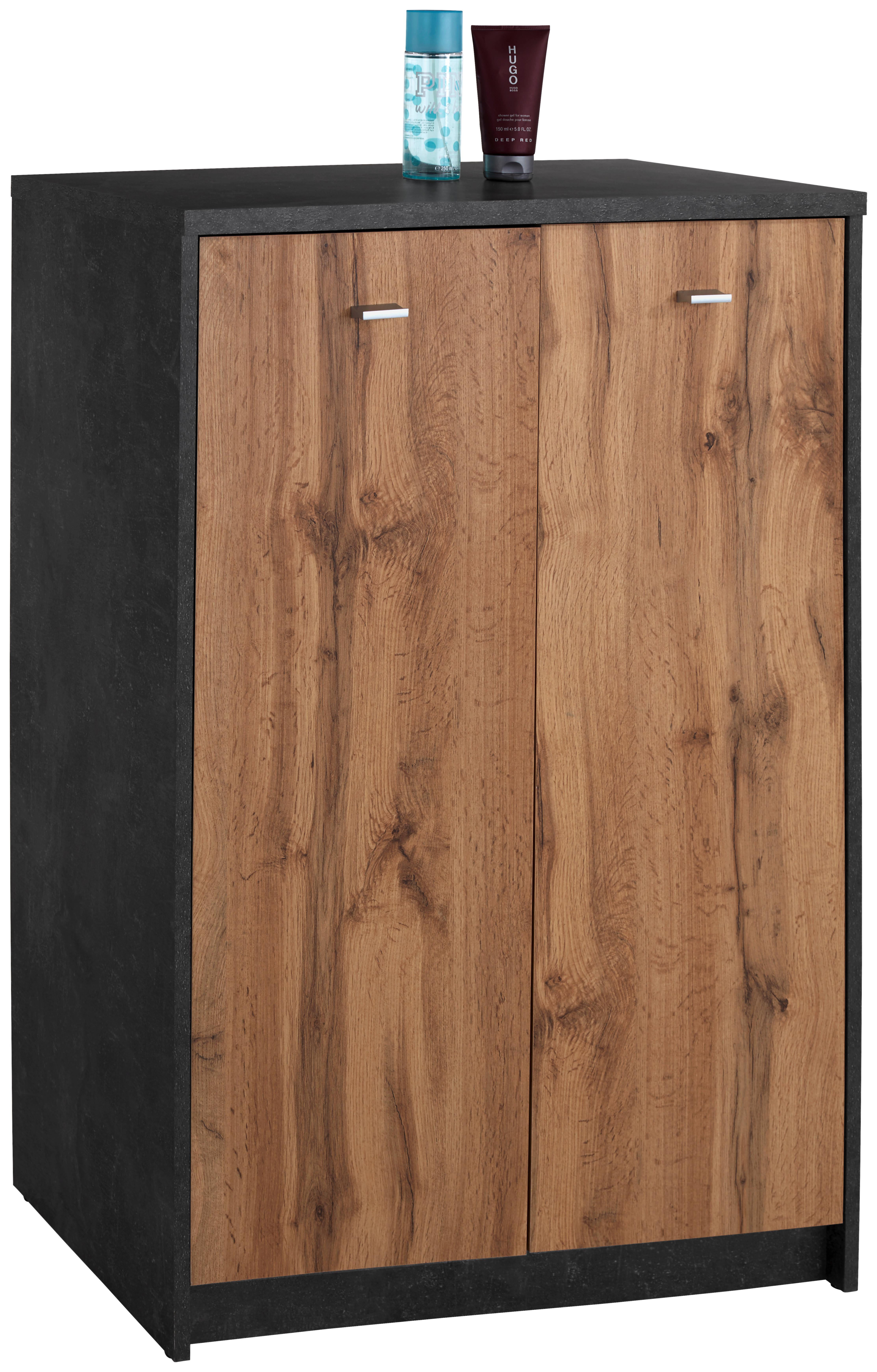 Comodă 4 You - culoare lemn stejar/gri, Modern, material pe bază de lemn (74/111.4/34,6cm) - Modern Living
