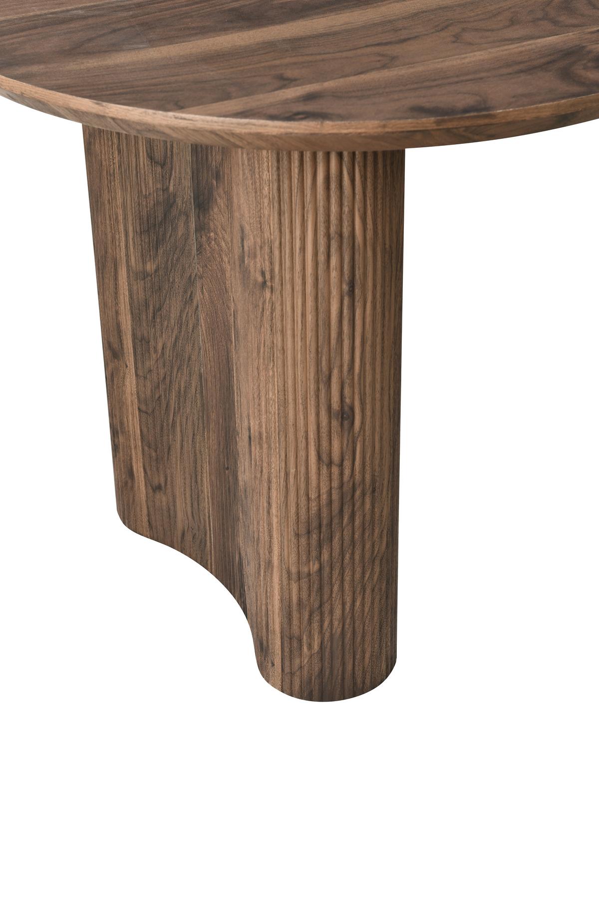 Jedilna Miza Edda, Barva Oreha, 180x90 - barva oreha, Basics, leseni material (180/90/75cm) - Livetastic