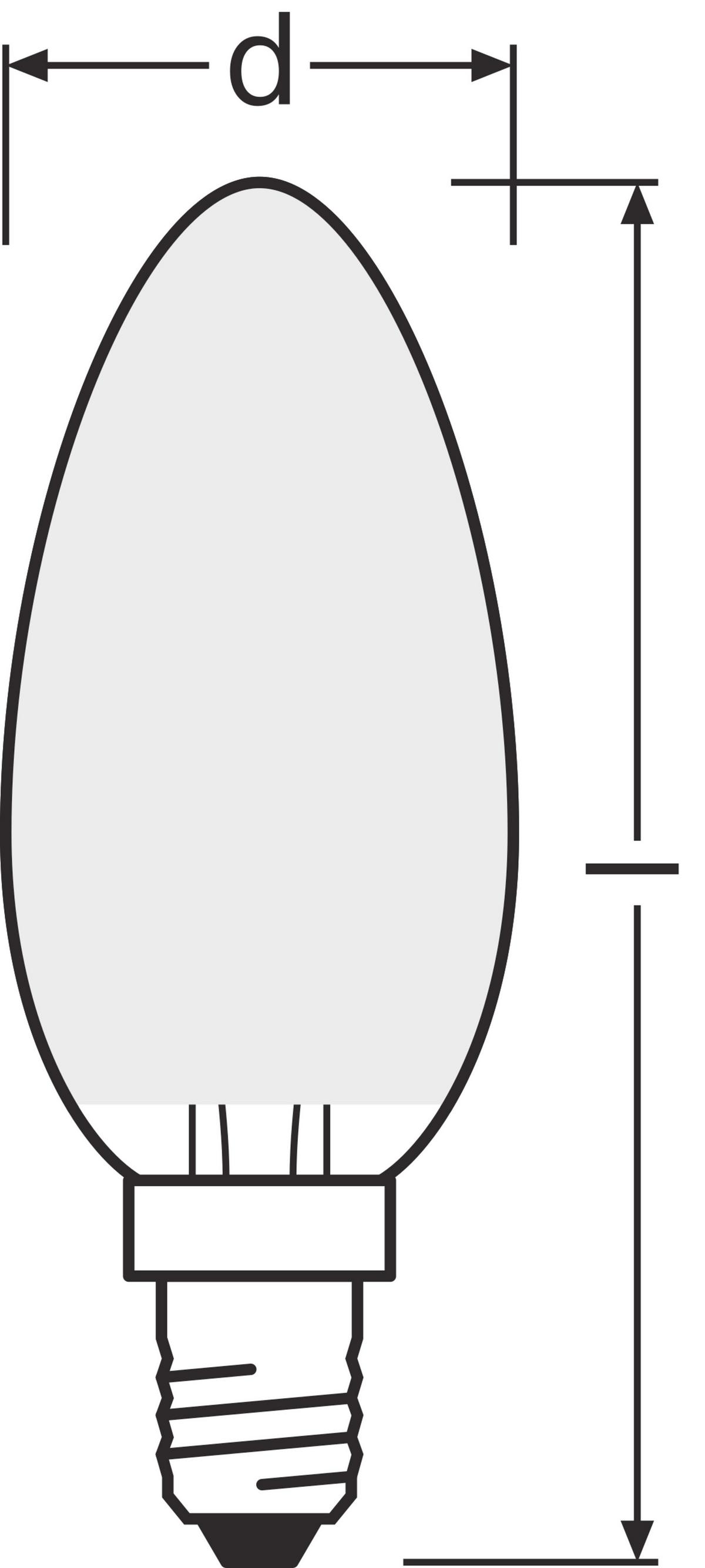 ŻARÓWKA LED BASECLB40 4W-827 GLFR - biały, Basics, szkło (3,5/10cm) - Osram
