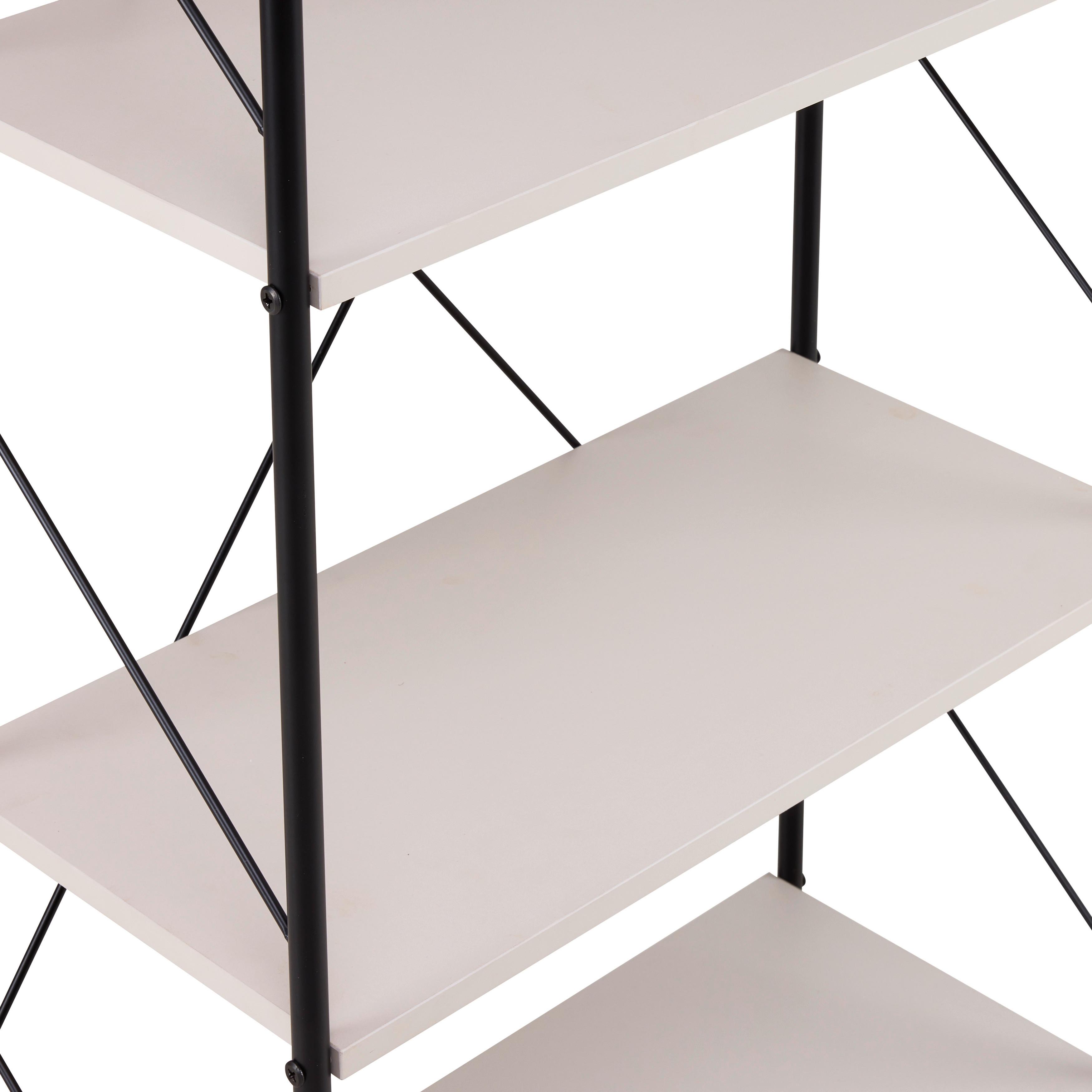 HYLLA TOM -EXKLUSIV- - svart/kashmir, Modern, metall/trämaterial (63.2/125/30cm) - Mömax