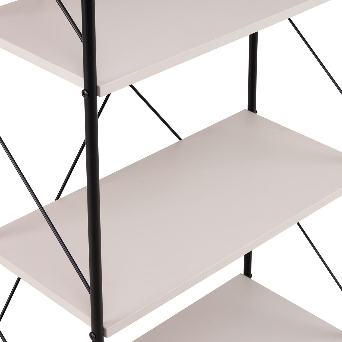 Regal Tom Schwarz/Kaschmir - Kaschmir/Schwarz, MODERN, Holzwerkstoff/Metall (63.2/125/30cm) - Mömax