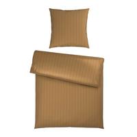 Bettwäsche Dobby Streif Goldfarben ca. 135x200cm - Goldfarben, Textil (200/135cm) - Mömax