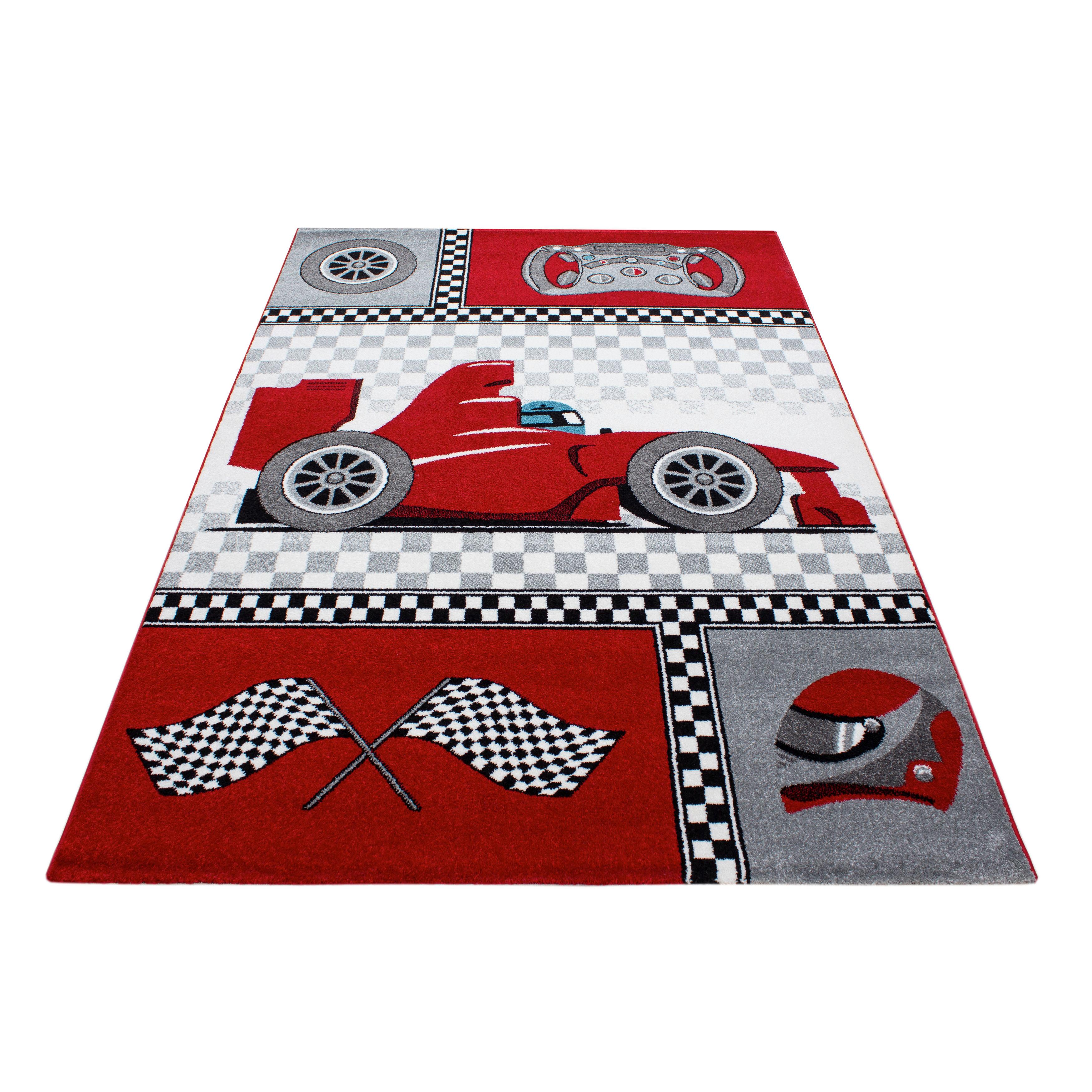 Otroška Preproga Kids, Rdeča, 120x170cm - rdeča, Trend, tekstil (120/170cm)