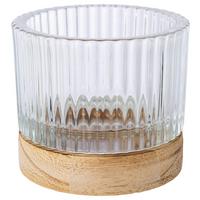 Laterna Za Svečo Maja Ii - siva/zelena, Basics, steklo (8,5/13cm) - Modern Living