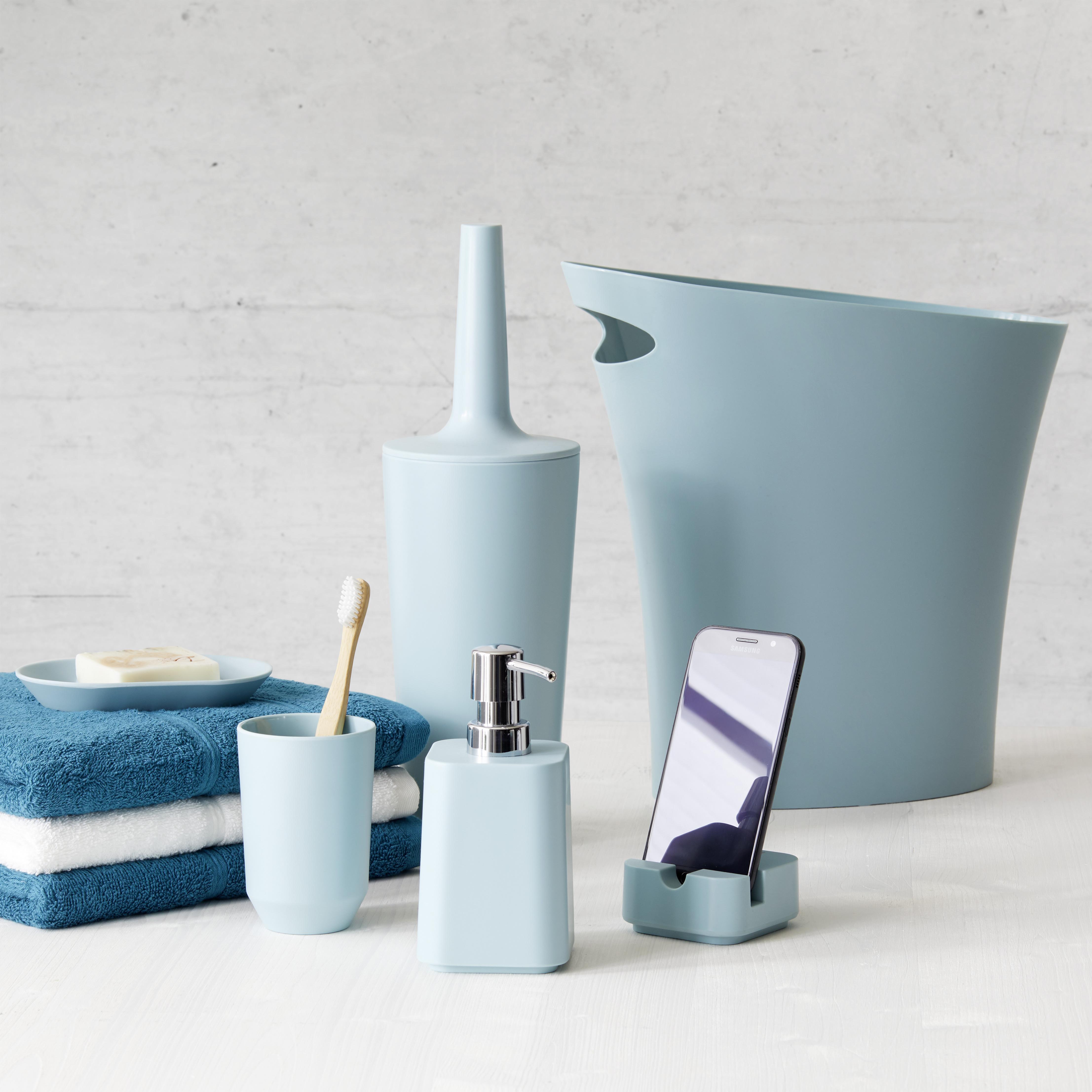 Kozmetični Koš Lilo - modra, Moderno, umetna masa (34/16/33cm) - Modern Living