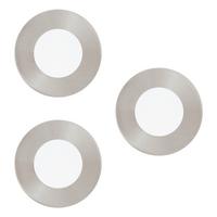 Led-einbauspot Set 32882* Fueva-Connect - Weiss/Nickelfarben, Konventionell, Kunststoff/Metall (8,5/3cm) - Eglo