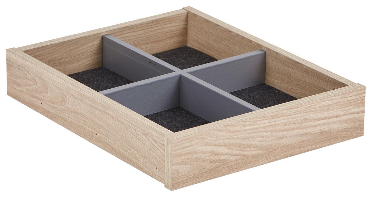 Schublade Unit in Eichefarben - Eichefarben, Modern, Holzwerkstoff (42,4/8/53cm) - Based