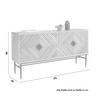 SIDEBOARD GATSBY - ljusbrun/svart, Lifestyle, metall/trä (175/90/45cm) - Mömax