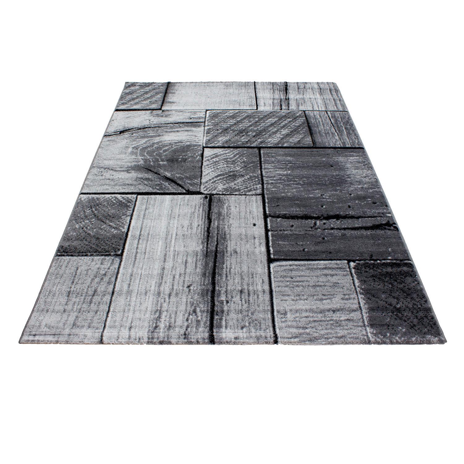 Webteppich Parma Schwarz ca. 160x230cm - Schwarz, KONVENTIONELL, Textil (160/230cm)