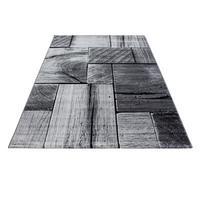 Webteppich Parma Schwarz ca. 80x300cm - Schwarz, KONVENTIONELL, Textil (80/300cm)