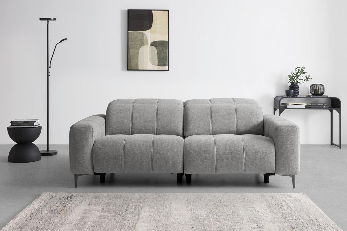 Kanapé Alvaro - natúr színű/szürke, Modern, műanyag/textil (220/79/109cm) - Mömax