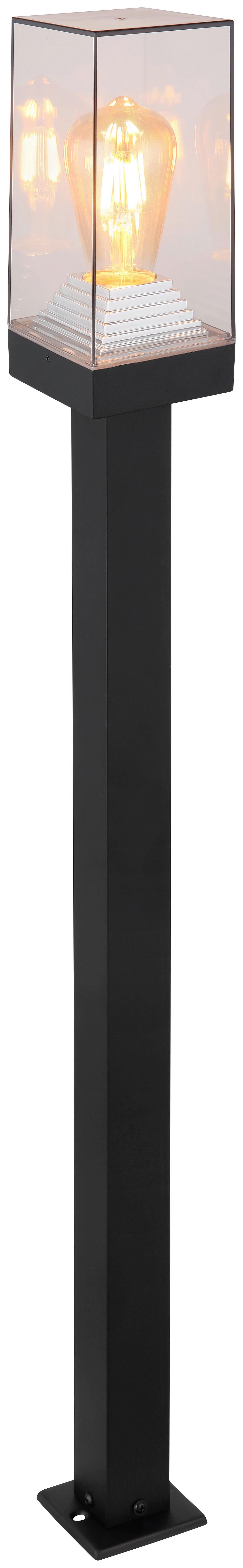 Cestna Svetilka 31372 - črna/prozorno, Basics, kovina/umetna masa (10/10/100cm) - Globo