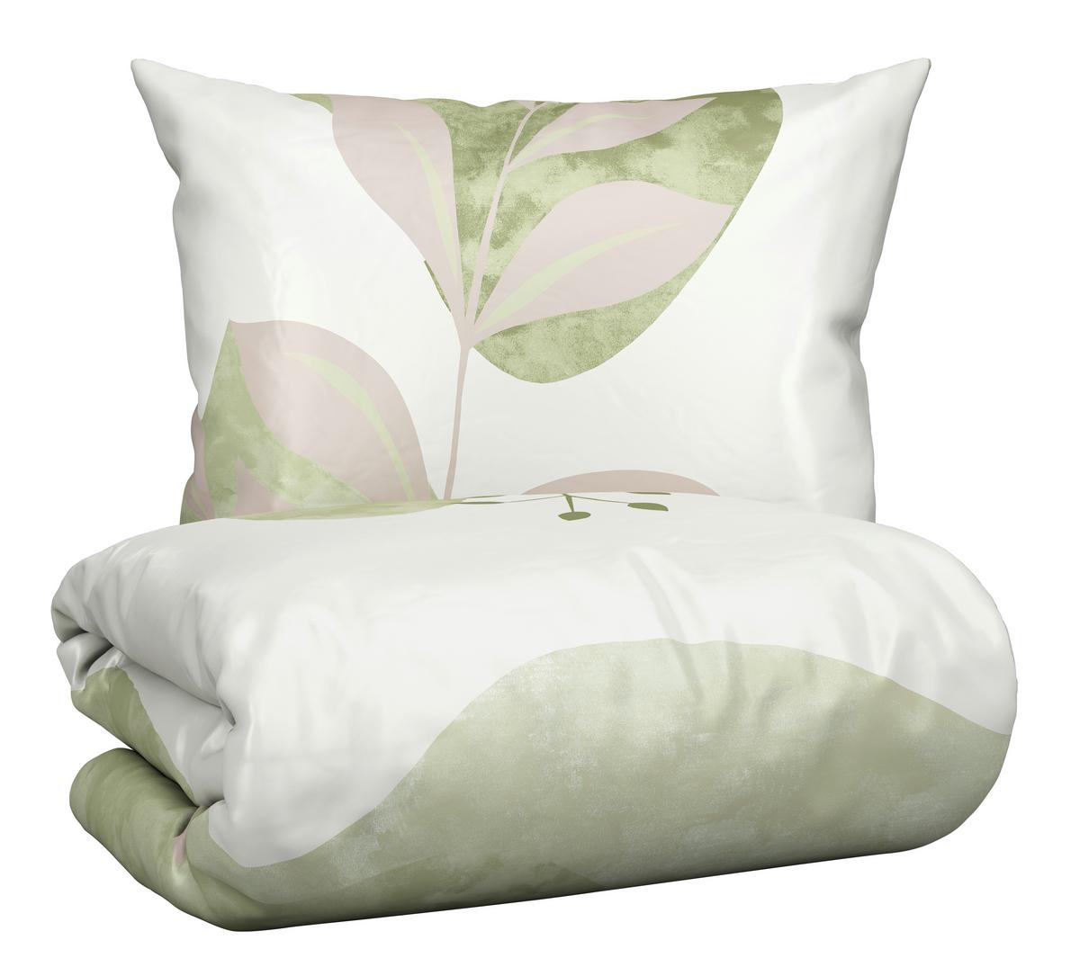 Posteljina Ice Burg 140x200/60x80 Cm - zelena, tekstil (140/200cm) - Modern Living