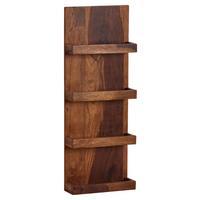 Stenski Regal Wohnling - barve indijskega rožnega lesa, Moderno, les (30/80/10cm) - MID.YOU