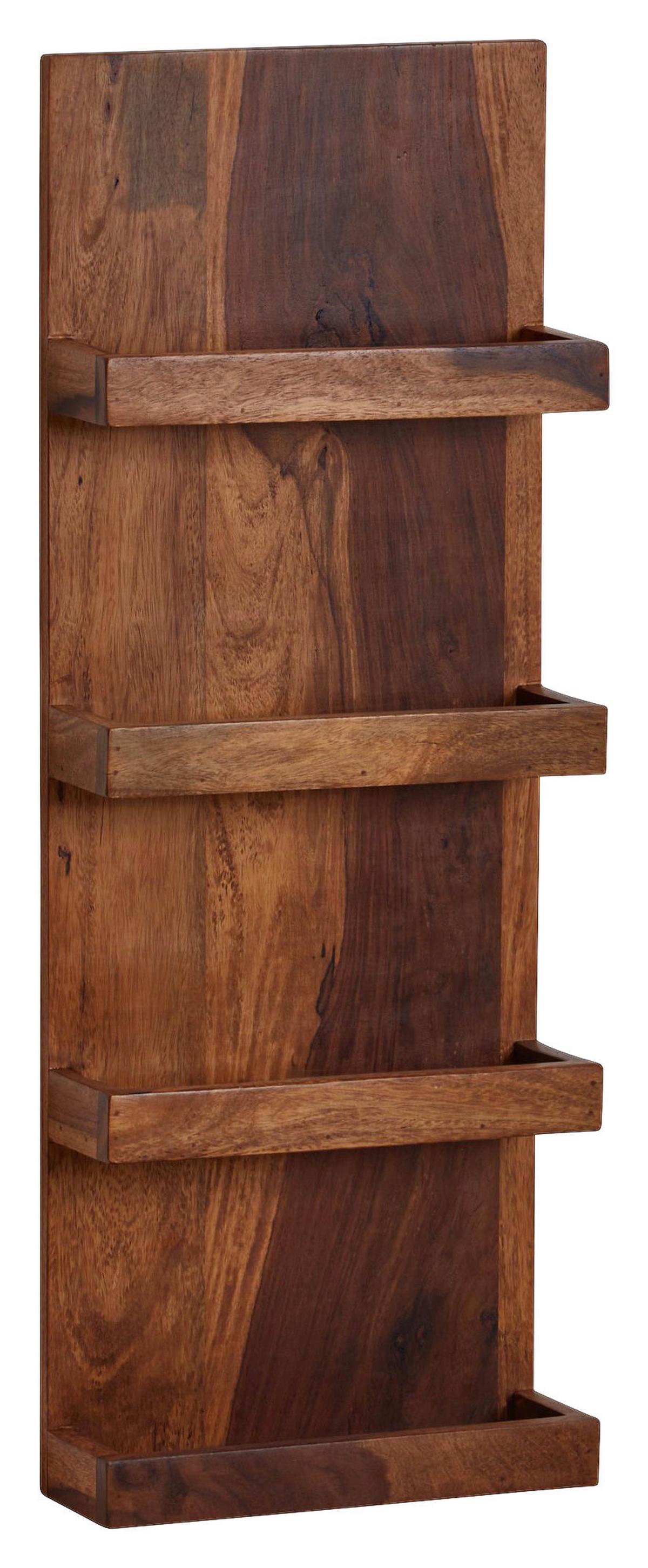 Stenski Regal Wohnling - barve indijskega rožnega lesa, Moderno, les (30/80/10cm) - MID.YOU