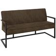Sitzbank in Taupefarben - Taupe/Schwarz, LIFESTYLE, Textil (160/93,5/67cm) - Modern Living Sitzbank in Taupefarben - Taupe/Schwarz, LIFESTYLE, Textil (160/93,5/67cm) - Modern Living